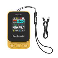 Air Quality Monitor Long Battery Life CO2 HCHO TVOC Tester Multifunctional Gas Tester for Home Office Industrial Use