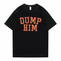 Dump Him Graphic Black Cotton T-shirt XL
