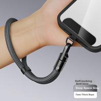 Innojoy Wrist Strap Anti-theft Anti-lost Device Anti-drop Belt Clip Pad Sticker Connector Back Sticker Key Lanyard Short Style for Apple Case