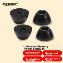 ES27 Bluetooth Earphone Ear Tips Soft Eartips Cover, Memory Foam Accessories, In-Ear Replaceable Slow Rebound Noise Reduction, Black