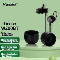 Masentek Ear Tips for Edifier W200BT/Free/Plus/tws1/W201BT/W280BT/W281BT Bluetooth Headphones, Black, Large/Medium/Small, 3 Pairs