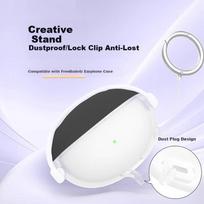 TRUST ME Huawei FreeBuds 6i Protective Case Silicone Soft Cover Bluetooth Earbuds Shell Minimalist Anti-Drop Anti-Lost Semi-Transparent Black Lock