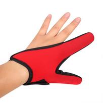 Supplies Fishing Tackle 2 Fingers Protector Finger Casting Glove Fishing Gloves Two-finger Gloves red-Left