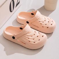 Summer Unisex Clogs Fashion Couple Dual-purpose Beach Sandals 36-37 rožinė