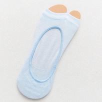 Clothing Accessories Candy Color Two-finger Socks Fish Mouth Socks Women Toe Socks Cotton Hosiery mėlyna