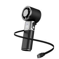 Ultra Portable Cooling Fan With Built-in Extension Cable And Large Capacity Battery, Charge Portable Handheld High Speed Fan juoda