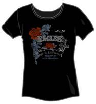 EAGLES Roses Crest SMLXL Brand New Juniors Top Official Shirt top S