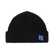 ADERERROR Sig; TRS Tag Beanie 01 Noir ONE SIZE juoda