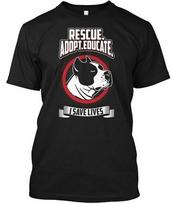 Rescue Adopt Educate Pit Bull Rescue Adopt I Save T-Shirt Made in USA S to 5XL XXXXL