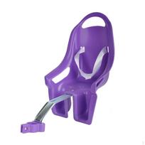 Vaikų dviračio lėlės sėdynė Metalinis laikiklis Kojų angos Violetinė