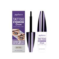 zephoco Brown Peel-Off Tint Brow Gel - Natural Long-Lasting Color, Non-Smudging, Personalized Brow Makeup Brow Gel 1 pack