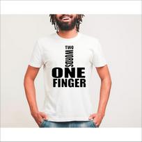 Two Words One Finger Naughty Adults T-Shirt Sarcastic Love Sexy Tee Tops Funny S