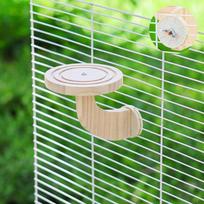 Bite Resistant Wooden Bird Perch Stand Parrots Ladder Detachable Parrot Play Rack Wear Resistant Parrot Perch Platform Bird Cage