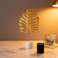 Iron Cement Base Iron Leaf Desktop Ornament  Bedroom Dresser Desktop Furnishing S