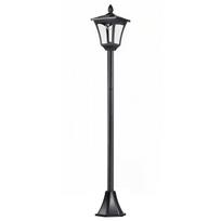Outdoor Garden Solar Post Lamp Sensor Dimmable LED Lantern Bollard Pathway 1.6M Tall, Black 18 x 18 x 160 cm juoda