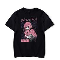 Bocchi the Rock! Anime Graphic Black T-shirt L