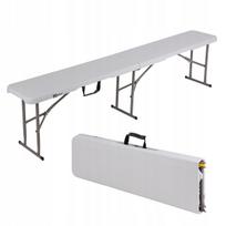 CATERING BENCH FOLDING BENCH CATERING TABLE 183 cm HDPE case Strong