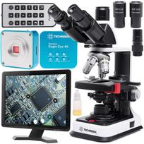 Mikroskop Biologiczny Techrebal Biovision Pro + Kamera Eagle Eye Próbki Wyświetlacz 15  Pęseta
