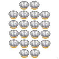 20 Pieces Gold Aluminum Hair Removal Wax Bean Melting Small Bowls