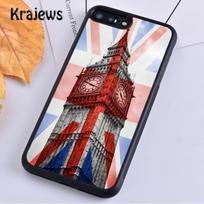Krajews Londono raudono autobuso Big Ben telefono dėklas viršelis iPhone 14 5 SE 6s 7 8 plus XR XS 11 12 13 pro max Samsung S21 S22ultra Plus iPhone 14