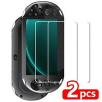 2 vnt. žaidimų automatų grūdinto stiklo plėvelė, skirta „Sony PS Vita 2000 PSV2000“ ir „PS Vita 1000 PSV1000“ konsolėms. PSV1000-2pcs gryna
