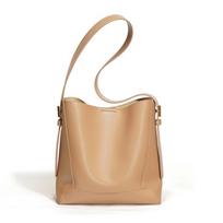 Bucket Bag High-End Niche Design Fashion Shoulder Messenger Bag Large Capacity Leather Women'S Bag Commuter Tote Bag Women