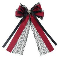 Lovely Heart Bows Barrette Stylish Hairipieces Cosplay Hair Clip Fashion Hairpin Daily Wear for Women and Girls