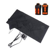 1 rinkinys USB elektrinis šildomas drabužių šildytuvas su 3 pavaromis reguliuojamos temperatūros elektrinio šildymo paklodės šildomas padėklas liemenės striukėms 1set black