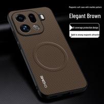 OPPO Find X9/Reno 15/14 Magnetic Drop-Proof Phone Case with New Mark Pattern Find X9 ruda