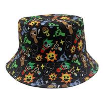 Rhythm Box Theme Sprunki Game Peripheral Printed Children's Fisherman Hat Rhythm Box Sun Hat 56cm [5-15 years old]