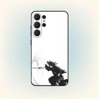 Vagabond M-Miyamoto M-Musashi telefono dėklas Samsung S26,S25,24,23,22,30,21,10,9,Ultra,Plus,Lite,Juodas minkštas dėklas Samsung S23ULTRA5G