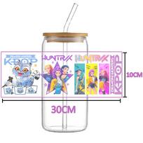 KPOP HUNTRX dtf Demon Hunters wrapping Transfer cups Decal Rumi kpop prints Uvdtf Bottle Huntrix Sticker Uv Dtf Car k pop Wraps