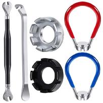 Spoke Adjustment Tool Set Bicycles Spoke Wrench Tire Lever Spoke Tensioner Repair Tool Cycling Pocket Tool Enduring