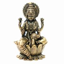 The Spiritual Living Pure Brass Lakshmi Devi Idol | 2 Inch | Idol | Laxmi MATA Murti | Maa Laxmi