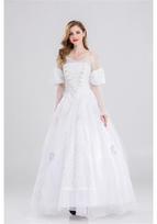 Alice Through the Looking-Glass 2: White Queen Cosplay Costume for Women Medium balta