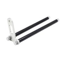 Black Aluminium Alloy Snag Bars Ears for Carp Fishing, Windproof Rod Support Bite Alarm Accessories Carp Fishing Tackle sidabras