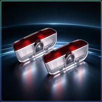 Wireless LED Car Door Logo Lights Ghost Shadow Projector Welcome Step Lamp For Porsche Cayenne Panamera Macan Boxster 911 Carrera-GT 944 918 917 2Pcs