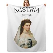 Sisi Empress of Austria Throw Blanket Ultra Soft Flannel Fleece Blanket for All Seasons Size: 75*100cm, Weight: 230 GSM white