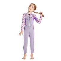 DIVESAIL Kids 2.5mm Full Wetsuit Snorkeling Diving Surfing Warmth Protection Girls Long Sleeve Chloroprene Neoprene Small