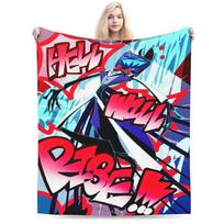 New Arrival hazbines hoteles alastor vox 2 Blanket Super Soft Flannel  Cozy Throw Blanket Machine Washable 80x120cm(31x47inch)