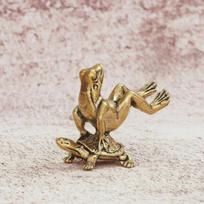 Juokingas varinis vėžlio nugaros varlės miniatiūrinis ornamentas arbatos augintinio kolekcijos priedai namų dekoravimo skulptūra kambario stalo amatas