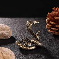 Vario žalvario mini gyvatė senovinės bronzos dekoro figūrėlės interjero dekoravimui darbalaukio ornamentas gryno vario miniatiūrų statula