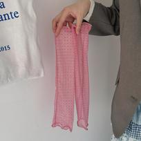 Ultra-Thin Polka Dots Leg Cover Women Transparent Breathable Leg Warmer Lolita Sheer Mesh Socks Girls Silk Sheer Stacked Socks One Size