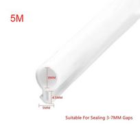 O tipo O tipo Durų Langų Sandarinimo Juostelė Silikoninė Guminė Langų Vamzdinė Tarpinė Plastikinės Plieninės Durys white 5 meters-M