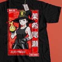 Fire Force Shirt, Maki Oze Anime Tee, Shinra Kusakabe Manga T Shirt, Vintage Action Anime Streetwear Oversized Tee M