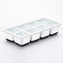 Creative Ice Molds Trays Silicone Easy-Release Flexible Ice Cube Molds with Lids Big Square Cubed Ice Trays for Whiskey Cocktail