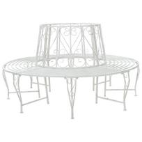 vidaXL Tree Bench 8-Seater Ø 160 x 89 cm Steel