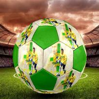 1PC Neymar Sporting Hero size 5 soccer ball PrahaIndoor Soccer Ball Colorful All Ages Machine Stitched PVC Competition Ready Durable High-Bounce