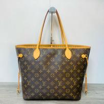 [Pre-Owned] Neverfull Medium Brown Coated Canvas Monogram Tote Shoulder Bag - Very Good #GT22NL ONE SIZE