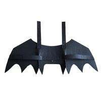 Zeriluna Pet Halloween Bat Wings Costume for Cats and Dogs Adjustable Size Black S juoda
